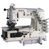 FLATBED 4-NEEDLE,DOUBLE CHAIN STITCH MACHINE FOR ATTACHING WAISTBANDS