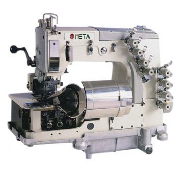 FLATBED 4-NEEDLE,DOUBLE CHAIN STITCH MACHINE FOR ATTACHING WAISTBANDS(CURVE SEWING)