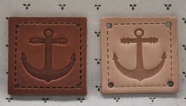 GENUINE LEATHER LABEL-EMBOSSED PATTERN&quot;ANCHOR&quot;