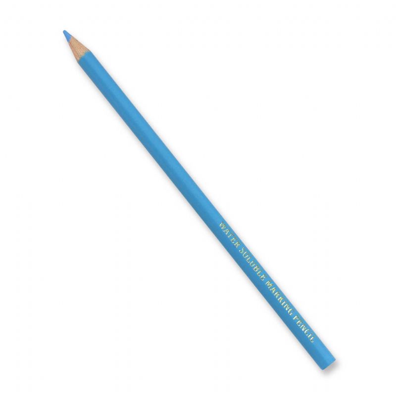 Water soluble fabric marking pencil
